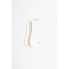 KOAJ - Paquete de medias unicolores tobilleras X3 con elástico Mujer
