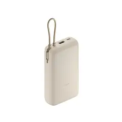 XIAOMI - Batería Power Bank Carga Rápida de 33w Capacidad de 20000mAh Con Cable Beige