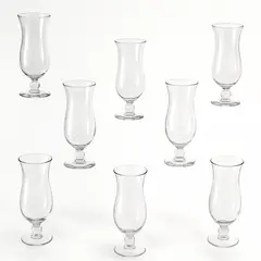 LIBBEY - Set de 8 Copas Blue Hawai 440 ml - Diseño Elegante para Cócteles