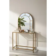 GENERICO - Mesa de Arrimo con Espejo decorativo-Estilo Minimalista