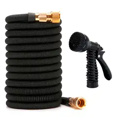 GENERICO - Manguera Expandible Magic Hose 30 Metros + pistola negra