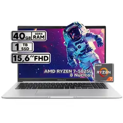 ASUS - PORTÁTIL RYZEN 7 40GB RAM 1TB SSD 15 FHD COOL SILVER