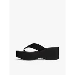 TOMMY HILFIGER - Sandalias negro con plataforma tipo cuña