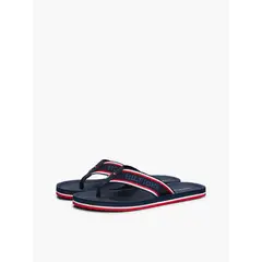 TOMMY HILFIGER - Sandalias azul con logo del monotipo Hilfiger