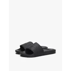 TOMMY HILFIGER - Sandalias negro con logo en relieve