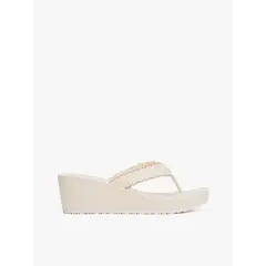 TOMMY HILFIGER - Sandalias multicolor de cuña con monograma TH