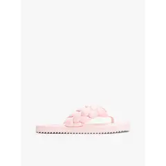 TOMMY HILFIGER - Sandalias rosa con tira trenzada y suela dentada