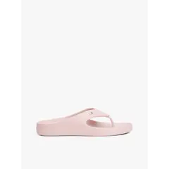 TOMMY HILFIGER - Sandalias rosa anatómicas con logo esmaltado