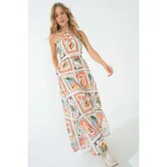 RAGGED - Vestido summer Marfil