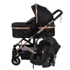 EBABY - Coche De Bebe Moisés Portabebé Con Función Silla De Auto