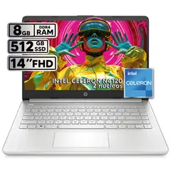 HP - PORTATIL 14 INTEL CELERON N4500 8GB RAM 512GB SSD PANTALLA 14" LED HD