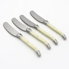 KITCHENWARE - SET X4 CUCHILLOS MANTEQUILLA MONTPELLIER MARFIL