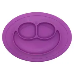 BEBESIT - PLATO SILICONA LIBRE DE BPA PARA BEBES MORADO