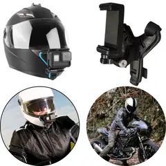 GENERICO - Soporte mentonera casco celular camara accion indumentaria