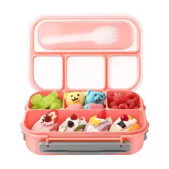 MONBENTO - Lonchera Bento 4 Compartimientos Térmica 1.3 L