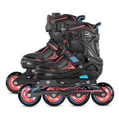 QMAX - Patines profesionales en Linea Ajustables Arrow S Rosa 31-34