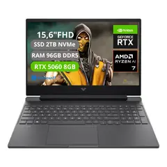 HP - PORTATIL VICTUS 15-FB3001NR RYZEN AI 7 350 RAM 96GB SSD 2TB RTX 5060 8GB FHD