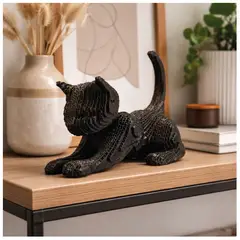 GENERICO - Gato Decorativo Negro en Cartón