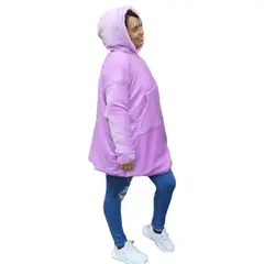 YETI - Buzo saco Cobija Gigante Overside Unisex Sencillo Adulto Hoodie