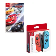 NINTENDO SWITCH - Control Joy-con Neon Con Juego Cars 3 Driven Switch