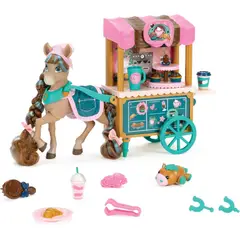 JAKKS PACIFIC - Figura Caballo De Juego Articulado Panaderia Wild Manes Horse Cocoas Bakery Café