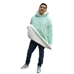 YETI - Buzo saco Cobija Gigante Overside Unisex Doble Adulto Hoodie