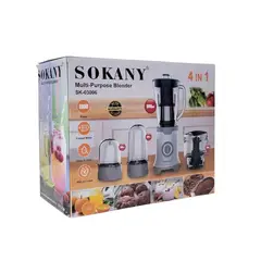 SOKANY - Maquina Licuadora Multiusos 4 En 1 Sk 03006 800w