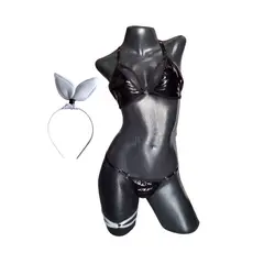 PROVOCAME - Conjunto Lenceria Erotica Coneja Sensual Tanga Hilo