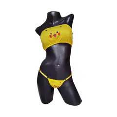 PROVOCAME - Conjunto Lenceria Erotica Pikachu Sensual Tanga Hilo Picachu