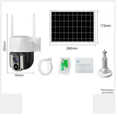 GENERICO - Cámara Solar inteligente 4GWiFi V380