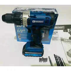 TOOLCRAFT - Taladro Percutor Inalámbrico 1/2'' 20 Voltios Tc5770 Color Az