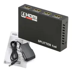 GENERICO - Multiplicador Splitter Hdmi 1 Entrada con 4 Salidas video
