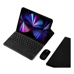 GENERICO - Funda Forro Estuche Teclado Trackpad Para Ipad Air 11 m3 2025 + mouse