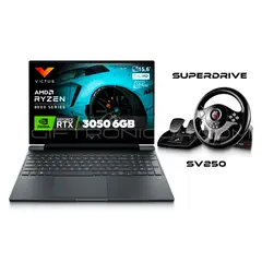 HP - Portátil Gamer Victus AMD Ryzen 5-8645HS 16GB Ram 512GB SSD RTX 3050 6GB Incluye Volante + Pedales