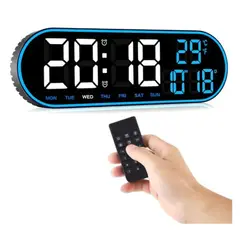 GENERICO - Reloj Inteligente Digital De Pared Grande Luz Led Control Remoto