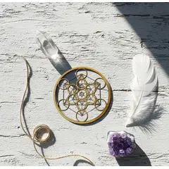 ARTESANAL - Metatron para pared en Madera 10cm