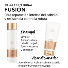 WELLA - Shampo + Acondicionador Fusion Reparación
