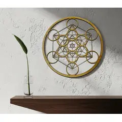 ARTESANAL - Metatron para pared en Madera 20cm