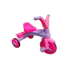 PRODEHOGAR - Triciclo Musical Montable Con Baul LLantas Antideslizante