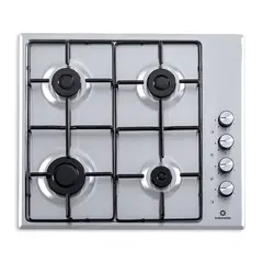INDURAMA - Estufa de Empotrar 60 cm Inox 4 Quemadores Gas Natural