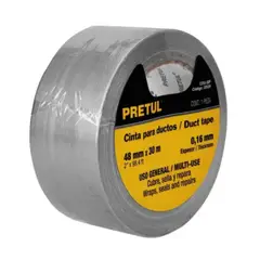 PRETUL - Cinta Ducto Gris 30m - 20529