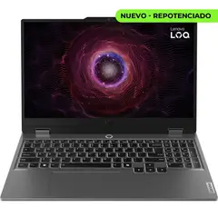 LENOVO - Portátil LOQ - RYZEN 5 7235HS - 20GB DDR5 - 512GB SSD - RTX 4050 6GB - 15.6" - 15ARP9 GAMER