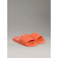 CALVIN KLEIN - Sandalias naranja de lona con logo