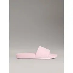 CALVIN KLEIN - Sandalias rosado con monograma en relieve