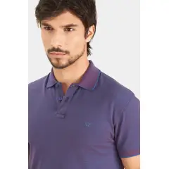 VELEZ - Vélez Polo Poniente En Pique De Algodón Hombre Semifitted Azul Oscuro