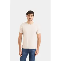 VELEZ - Vélez Camiseta Micropima Arizona Para Hombre Semi Ajustada Beige