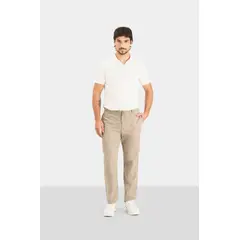 VELEZ - Vélez Pantalón Chino Regular Fit De Lino Para Hombre Casual Arena