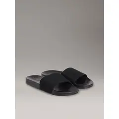 CALVIN KLEIN - Sandalias negro de lona con logo