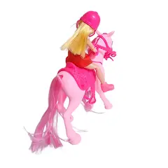 GENERICO - Muñeca Jinete Con Caballo Interactiva Juguete Niñas