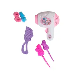 GENERICO - Secador Peine De Juguete Interactivo + Accesorios Niña